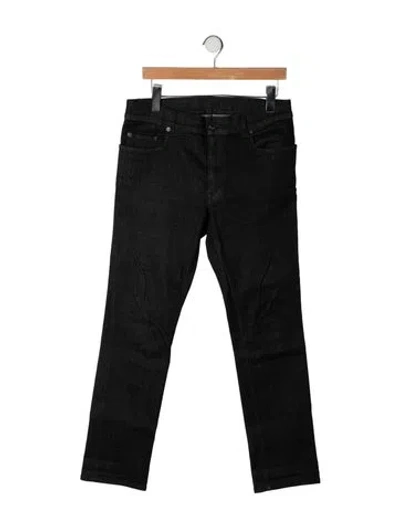 Pre-owned Prada Straight-leg Jeans In Black
