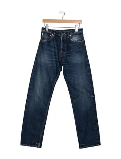 Pre-owned Prada Straight-leg Jeans W/ Tags In Blue