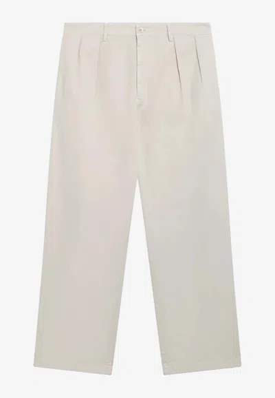 Prada Straight-leg Tailored Pants In White