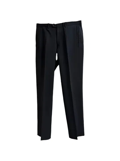 Pre-owned Prada Straight-leg Tailored Trousers In Black