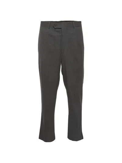 Pre-owned Prada Straight-leg Tailored Trousers In Gray