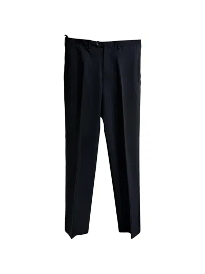 Pre-owned Prada Straight-leg Trousers In Black