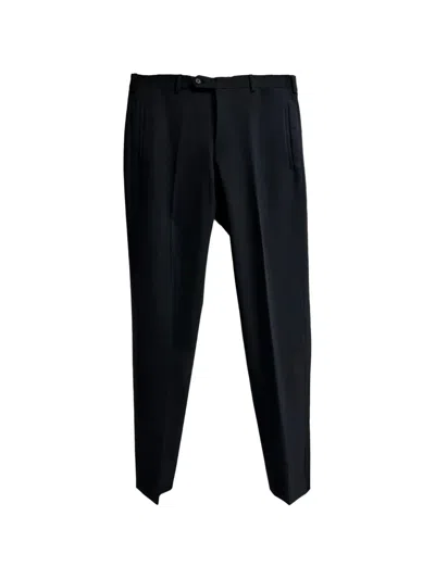 Pre-owned Prada Straight-leg Trousers In Black