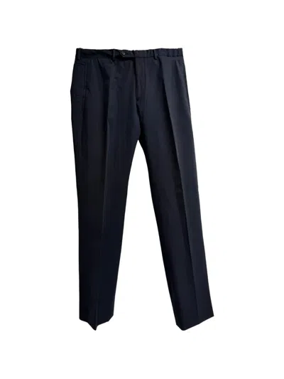 Pre-owned Prada Straight-leg Trousers In Blue