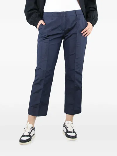 Pre-owned Prada Straight-leg Trousers In Blue
