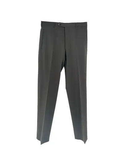 Pre-owned Prada Straight-leg Trousers In Grey