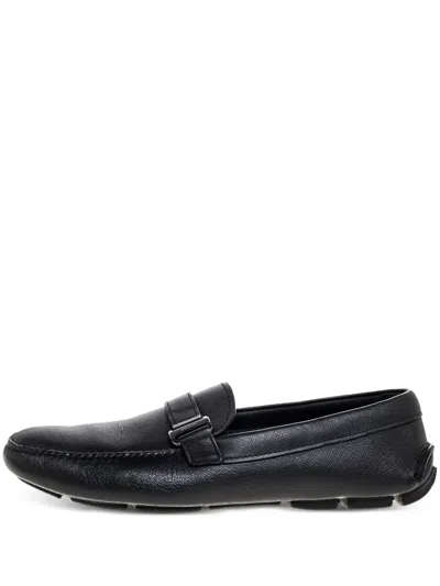 Pre-owned Prada Strap-detailed Loafers