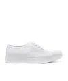 Prada Strap-up Casual Sneakers In White