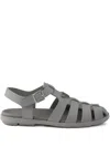 Prada Strappy Sandals In Gray