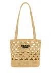 Prada Structured Open Weave Tote Bag