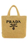Prada Straw Handbag In Brown