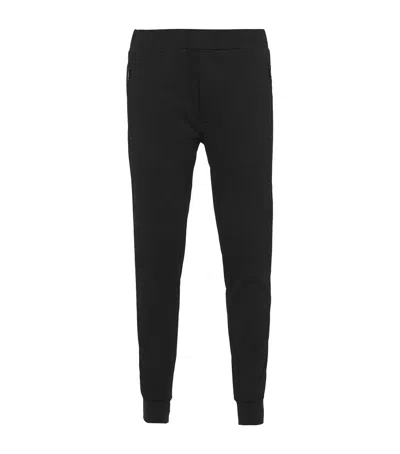 Prada Stretch-cotton Re-nylon Trousers In Black