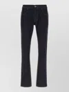 Prada Stretch Denim Jeans Belt Loops Five Pockets In Blue