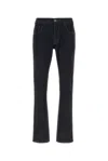 Prada Stretch Denim Jeans Belt Loops Five Pockets In Blue