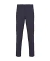 Prada Mens Blue Slim-fit Straight-leg Woven Trousers In Blue
