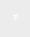 Prada Stretch Jersey Bikini Panty In White