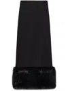 Prada Stretch Jersey Skirt In Black
