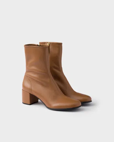 PRADA STRETCH NAPPA LEATHER BOOTIES