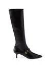 Prada Stretch Nappa Leather Boots In Black