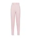 Prada High-waist Tapered-leg Trousers In Pink