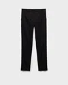 Prada Stretch Poplin Pants In Black