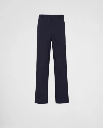 PRADA STRETCH POPLIN PANTS