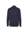 Prada Midnight Stretch Poplin Shirt In Navy
