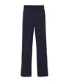 Prada Men's Stretch Poplin Pants In Blue