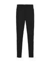 Prada Stretch Technical Fabric Pants In Black