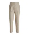 Prada Stretched Tailored Trousers In Nude
