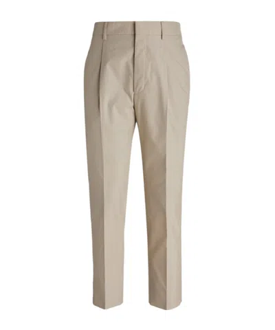 Prada Stretched Tailored Trousers In Beige
