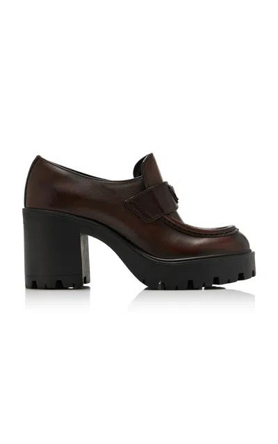 Prada Stride Flow Leather Pumps In Multi