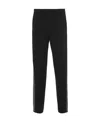 Prada Stripe Detail Track Pants In Black
