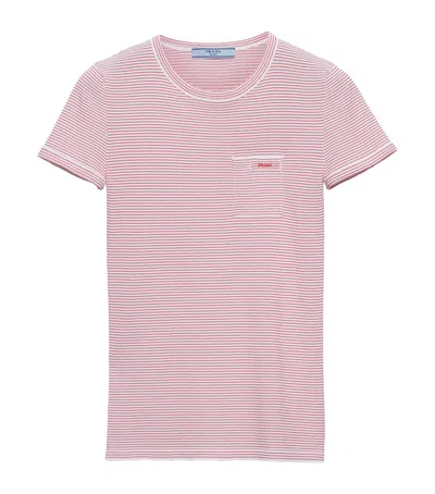 Prada Stripe Pocket T-shirt