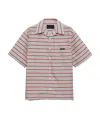 Prada Embroidered Chest Pocket Cotton Blend Shirt In Multi