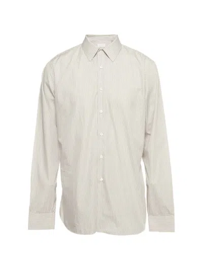 Pre-owned Prada Striped Button-down Shirt In White
