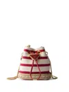 Prada Striped Canvas Mini Bag