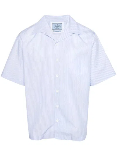 PRADA PRADA STRIPED COTTON SHIRT