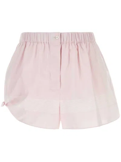 Prada Pastel Pink Cotton Shorts