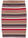 Prada Cotton Skirt In Red