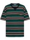 Prada Lisle Cotton Oversized T-shirt In Brown