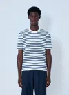 Prada Striped Short Sleeve Crewneck T-shirt In Multi