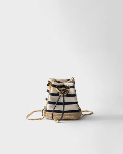Prada Striped Fabric Mini-pouch