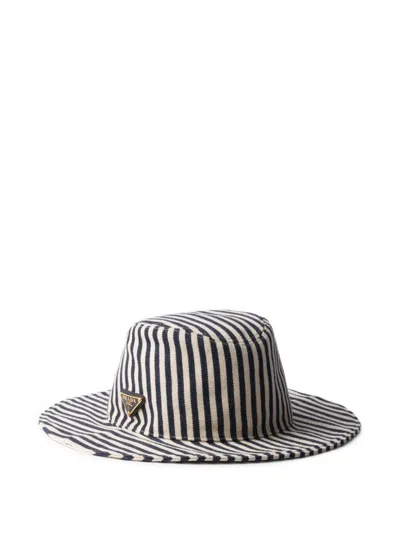Prada Striped Hat