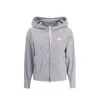 Prada Striped Hooded Jacket In Blue