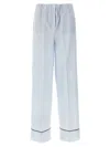Prada Striped Pants In Blue