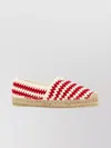 Prada Espadrillas In Crochet Bicolor Donna In Red
