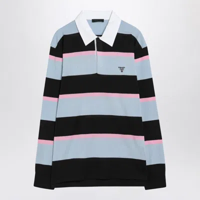 PRADA PRADA STRIPED POLO IN AND