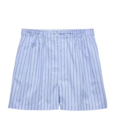 Prada Striped Poplin Bermudas