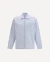 Prada Technical Fabric Shirt With Striped Pattern In Multi